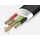 USAMS Kabel pleciony U-Light USB-C czerwony - 1569149 - zdjęcie 3
